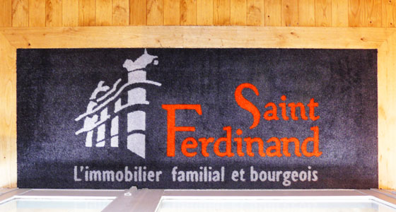 Tapis logo d'entrée